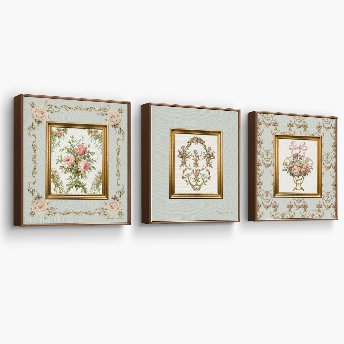 Kit 3 Quadros Victorianos