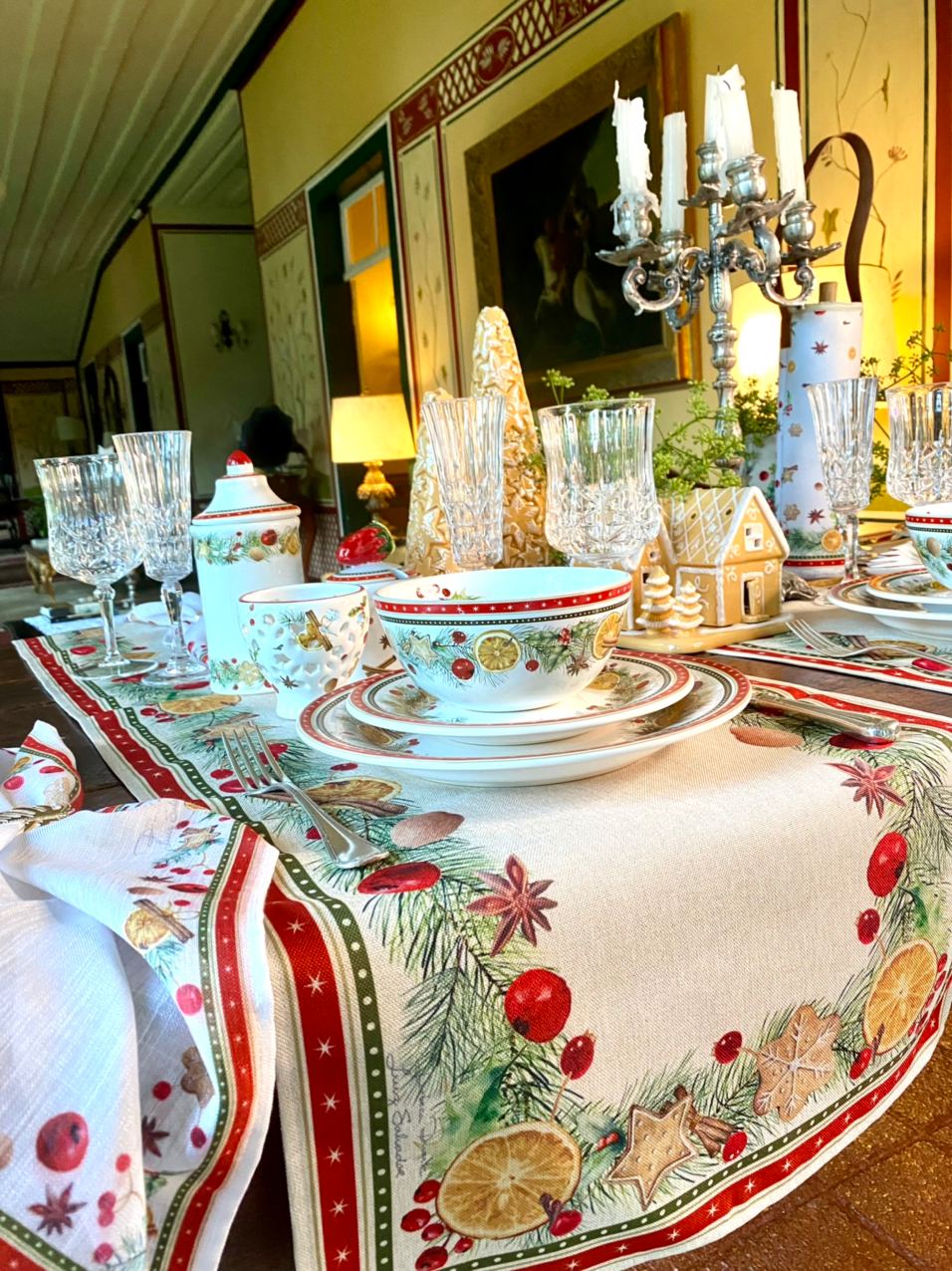 Capa de Almofada Natal Especiarias