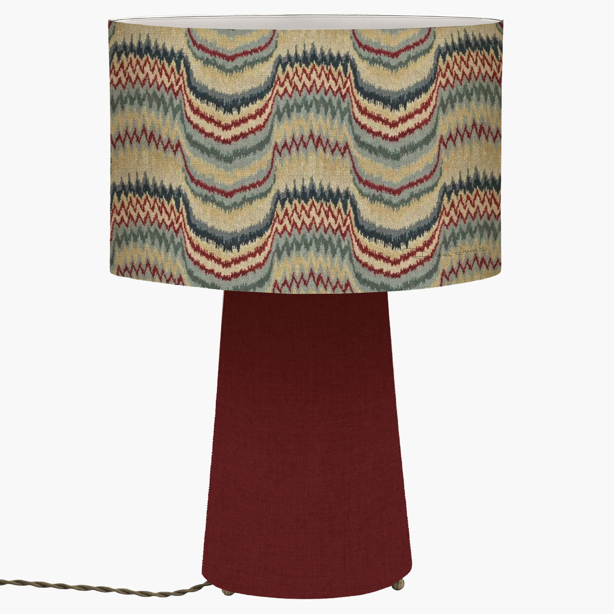 Abajur de Tecido Clássico Ikat Missoni
