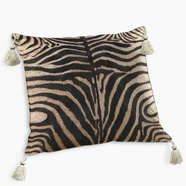 2 Capas de Almofadas Quadradas Pele de Zebra
