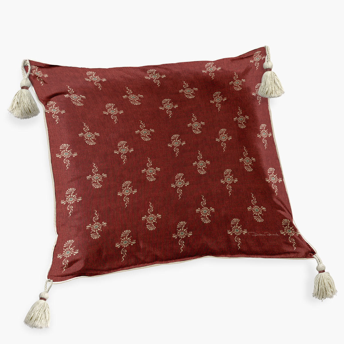 Capa de Almofada Quadrada Com Pingente Ikat Odish