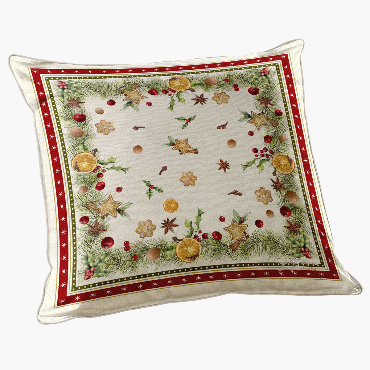 Capa de Almofada Natal Especiarias