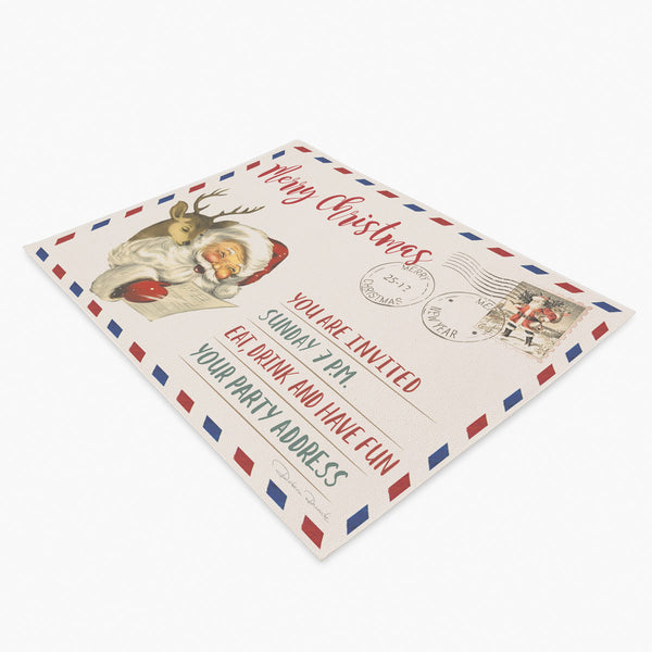 Jogo Americano Natal Postal Santa Claus