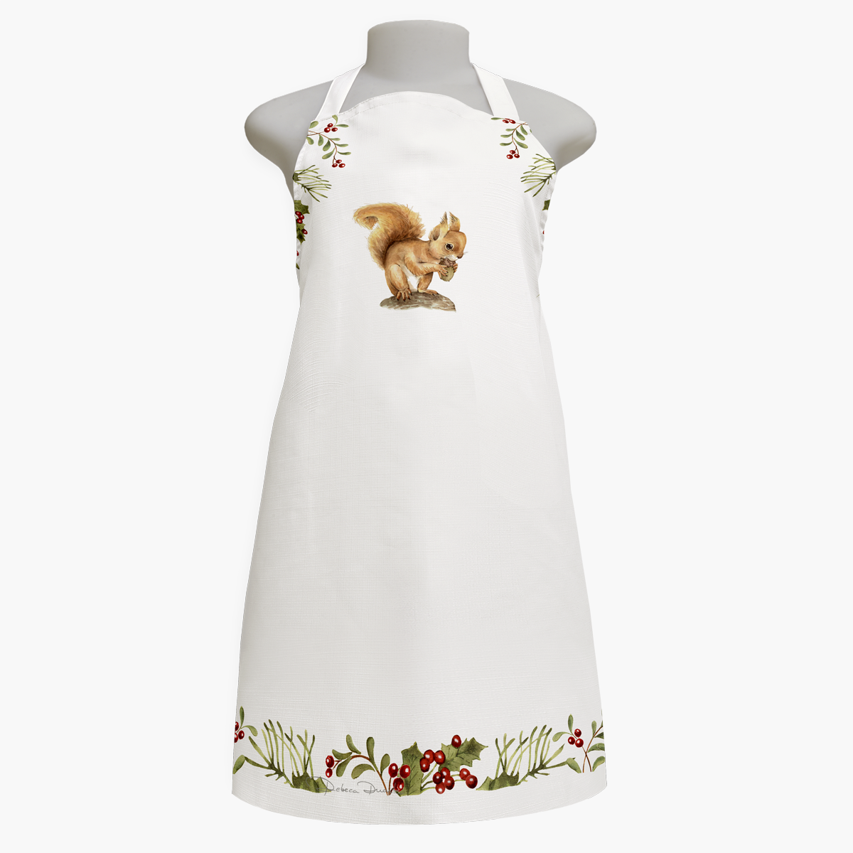 Avental de cozinha Natal Esquilo