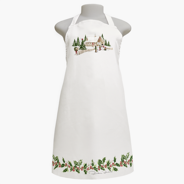 Avental de cozinha Cenas de Natal Coloridas