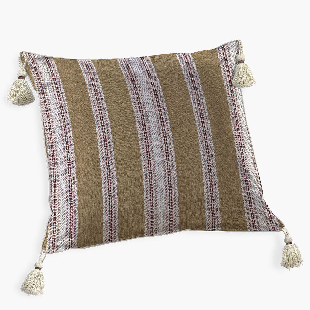 Almofada Quadrada Listradas Ikat Kantha