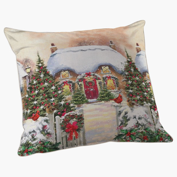 Capa de Almofada Natal Village