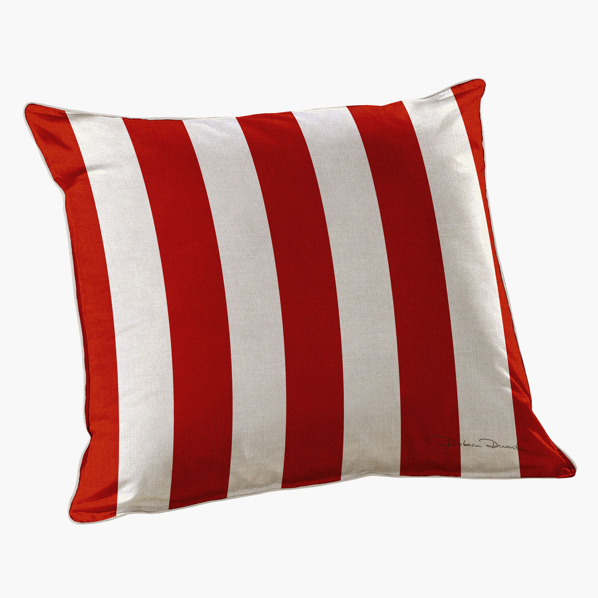 Capa de Almofada Quadrada Listrada Azul- Listras Largas