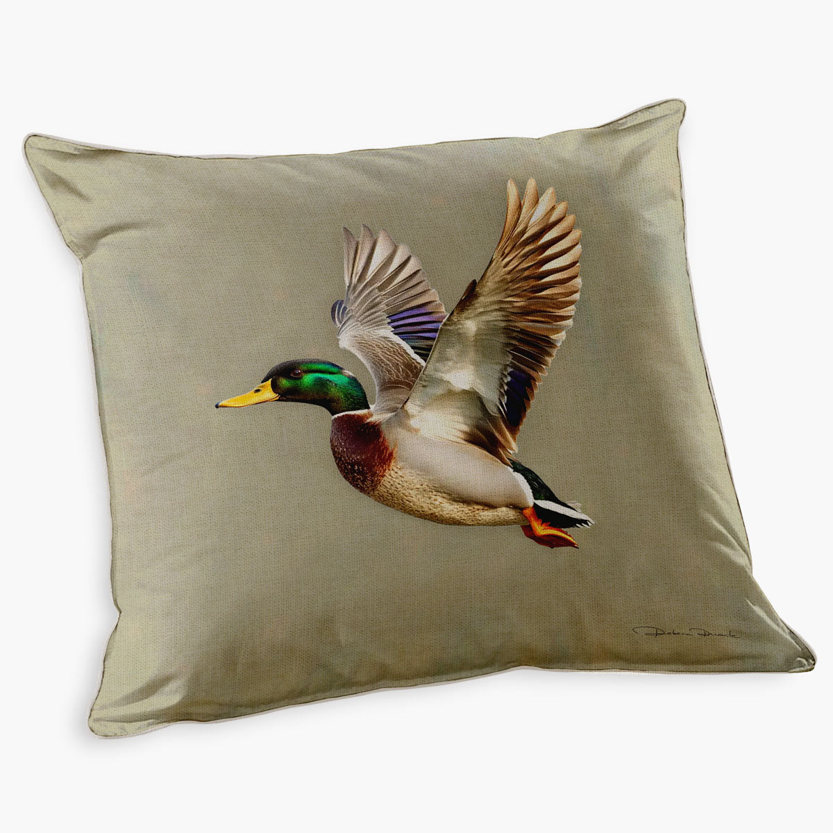 Capas de Almofadas Quadradas Saffron e Patos Selvagens