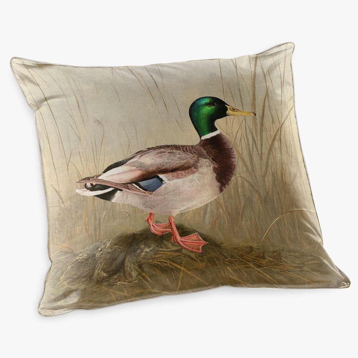 Capas de Almofadas Quadradas Saffron e Patos Selvagens
