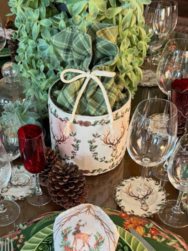 Cachepot Natal Rena com Nozes