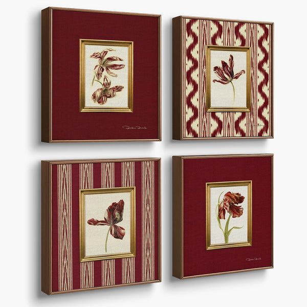 Kit de 4 Quadros Decorativos Ikat Khiva