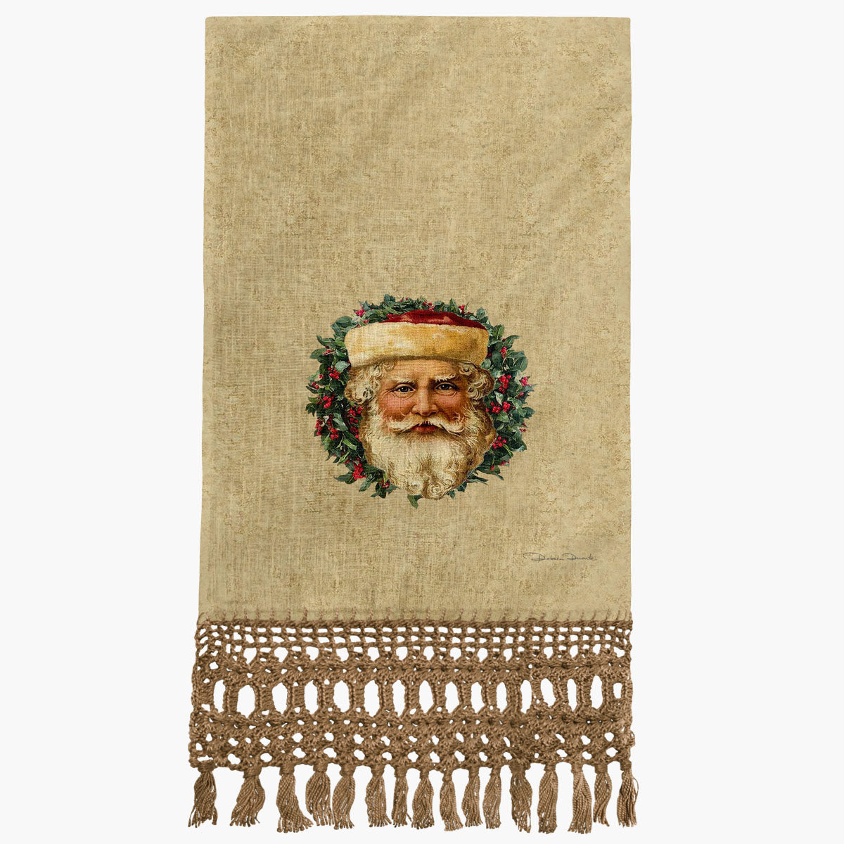 Toalha de Lavabo Natal Santa Claus Village