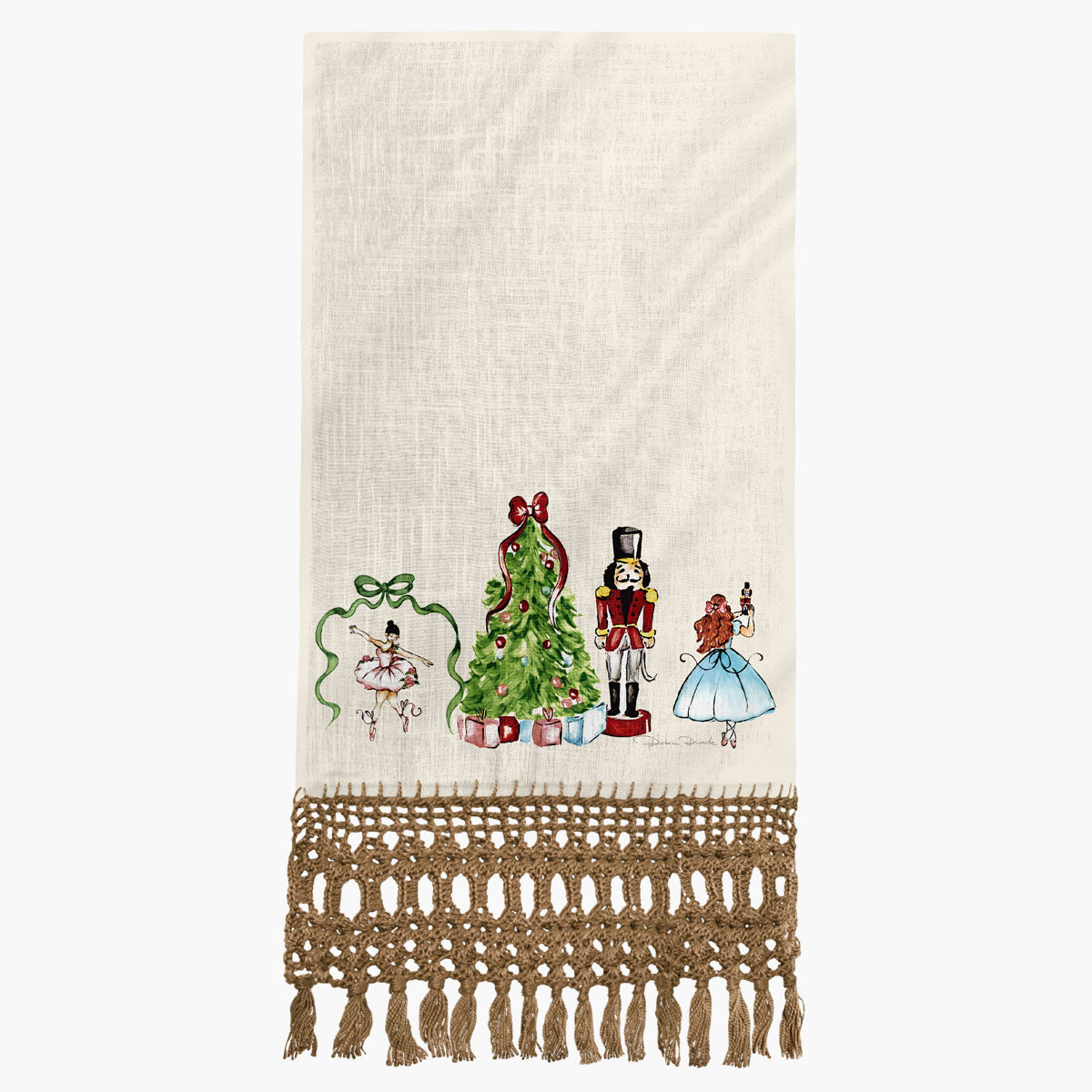 Toalha para Lavabo Natal Quebra Nozes