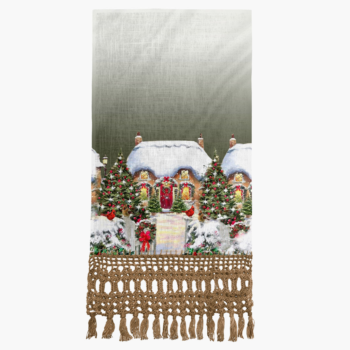 Toalha para Lavabo Natal Village