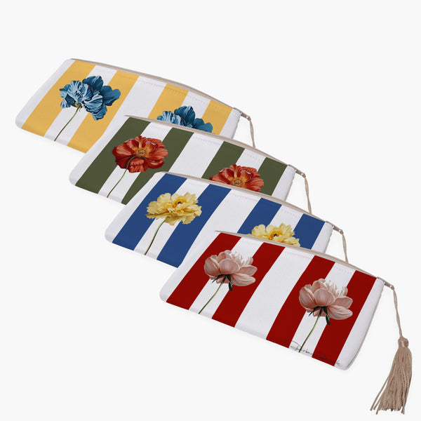 Porta-óculos Listras e Papoulas