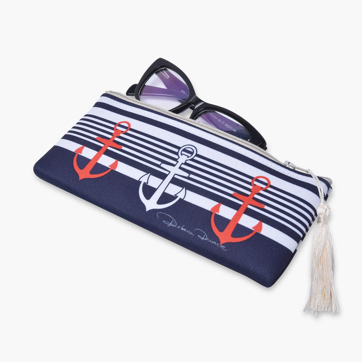 Porta-óculos Listras e Âncoras