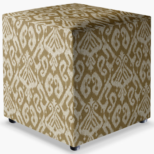 Puff Quadrado Ikat Kantha