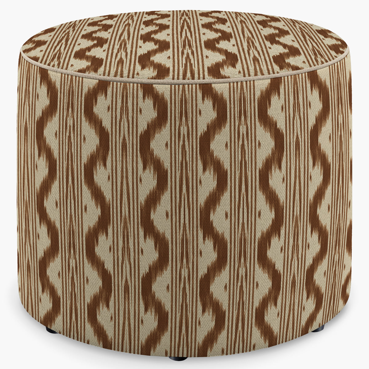 Puff Ikat Khiva Redondo