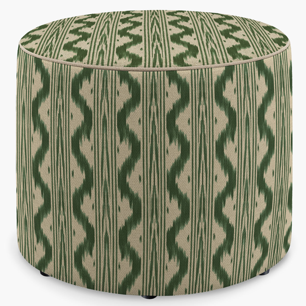 Puff Ikat Khiva Redondo