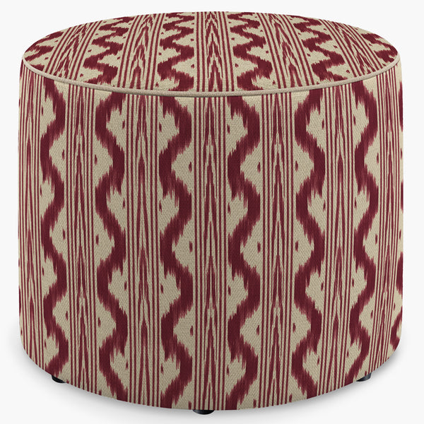 Puff Ikat Khiva Redondo