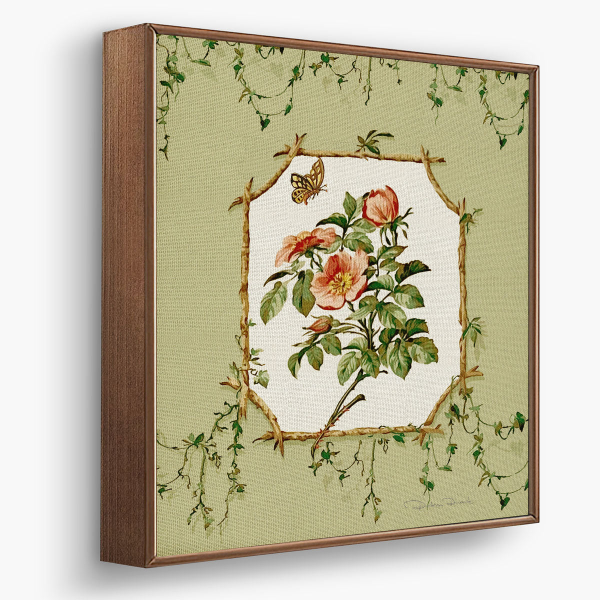 Kit de 4 Quadros Decorativos Floral Heras