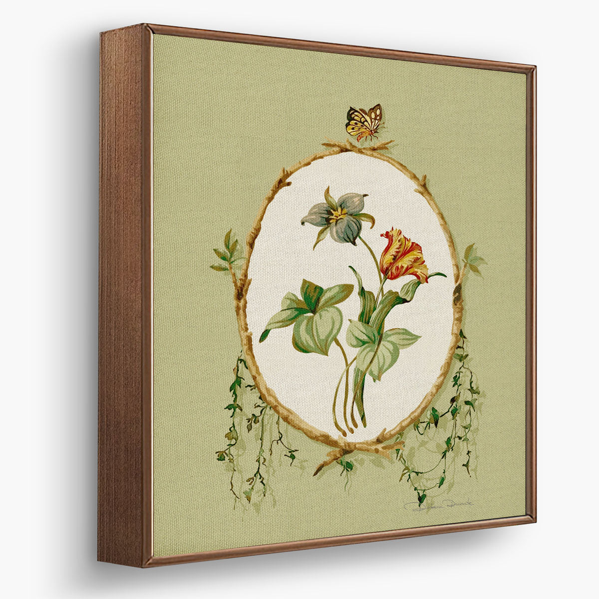 Kit de 4 Quadros Decorativos Floral Heras