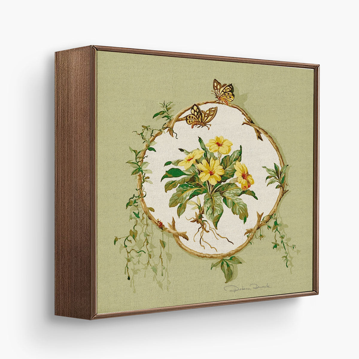 kit 4 Quadros Decorativos Floral Heras (20x20)
