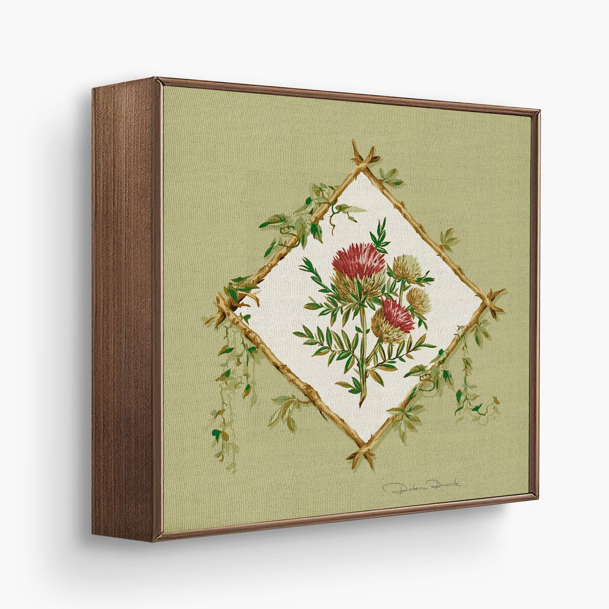 kit 4 Quadros Decorativos Floral Heras (20x20)