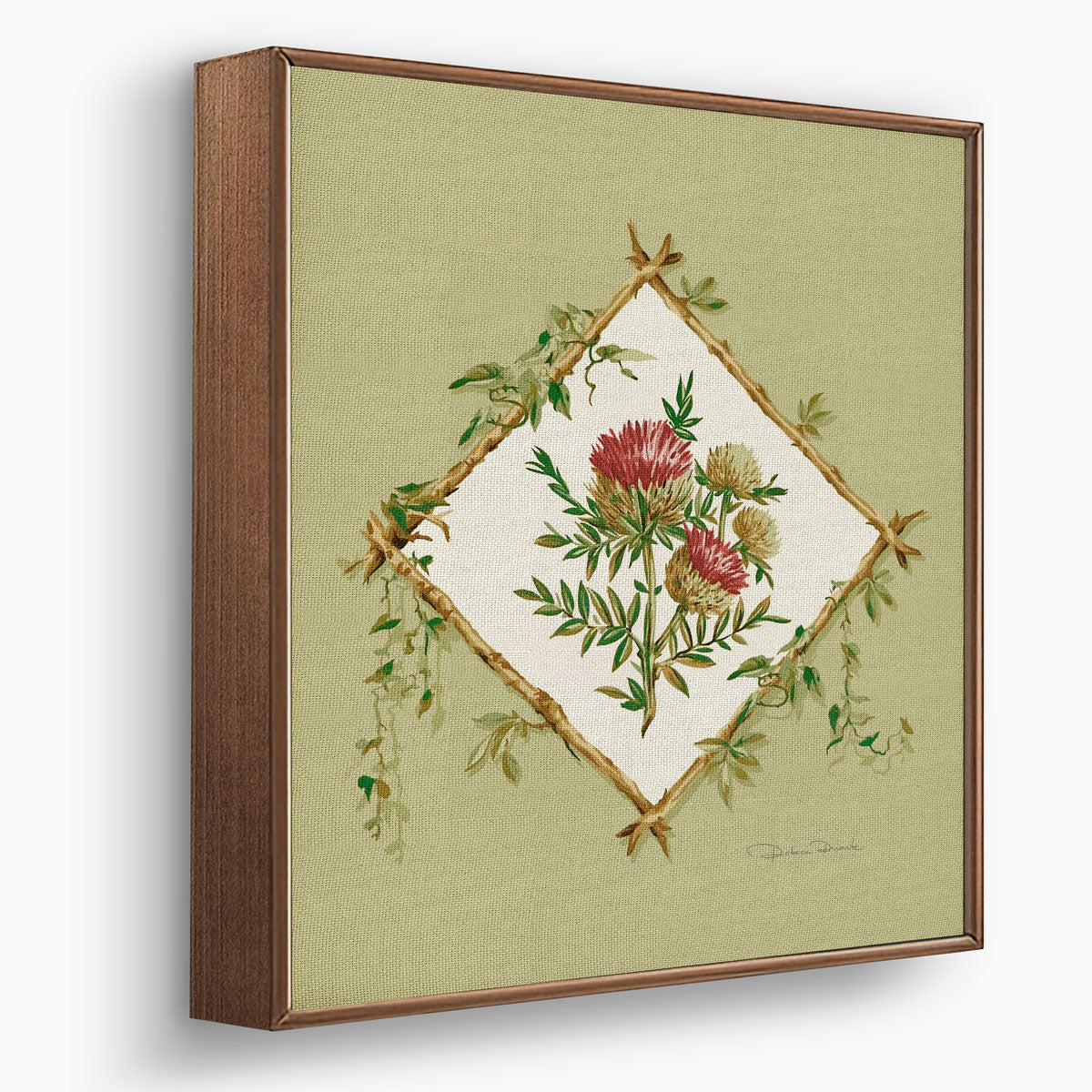 Kit de 4 Quadros Decorativos Floral Heras