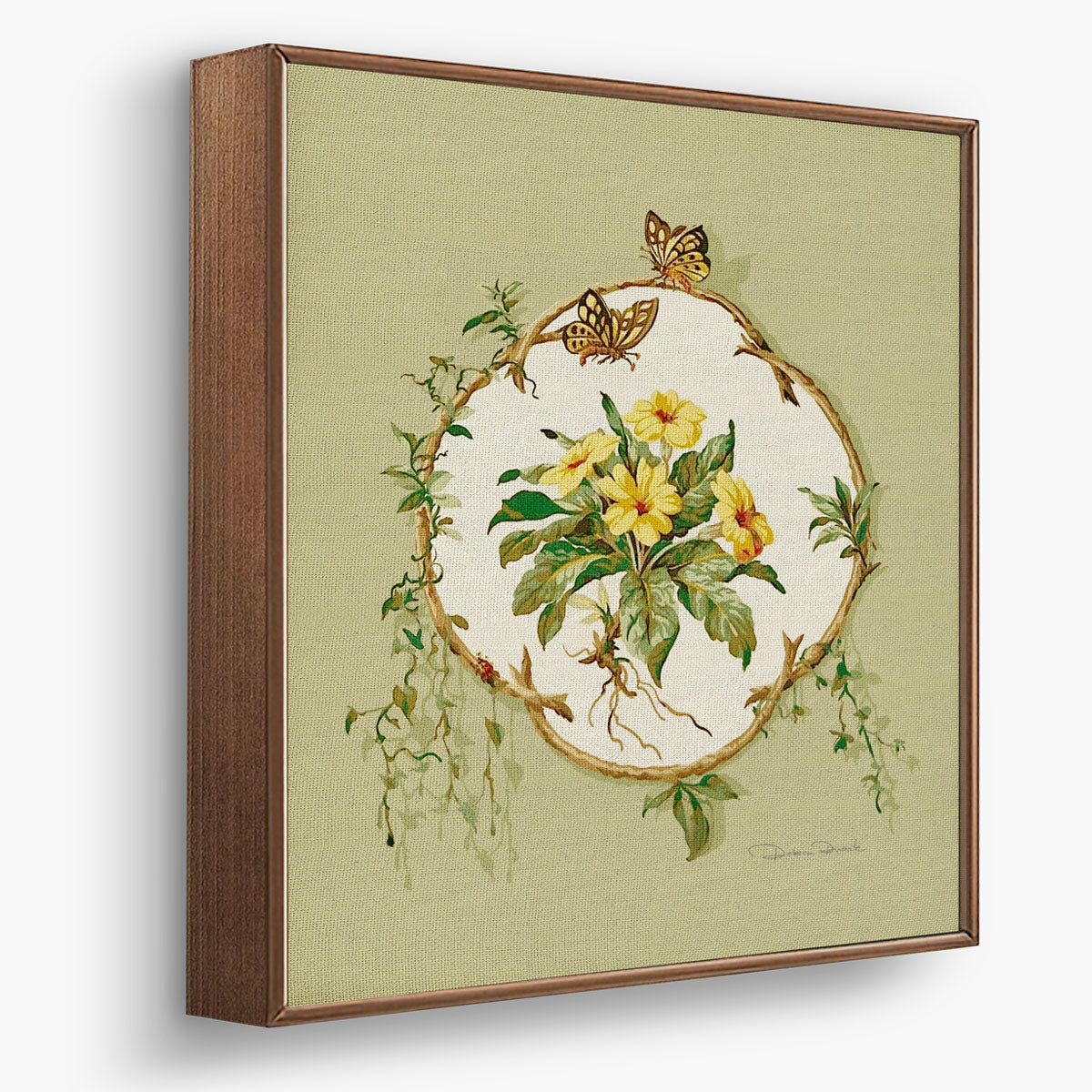 Kit de 4 Quadros Decorativos Floral Heras