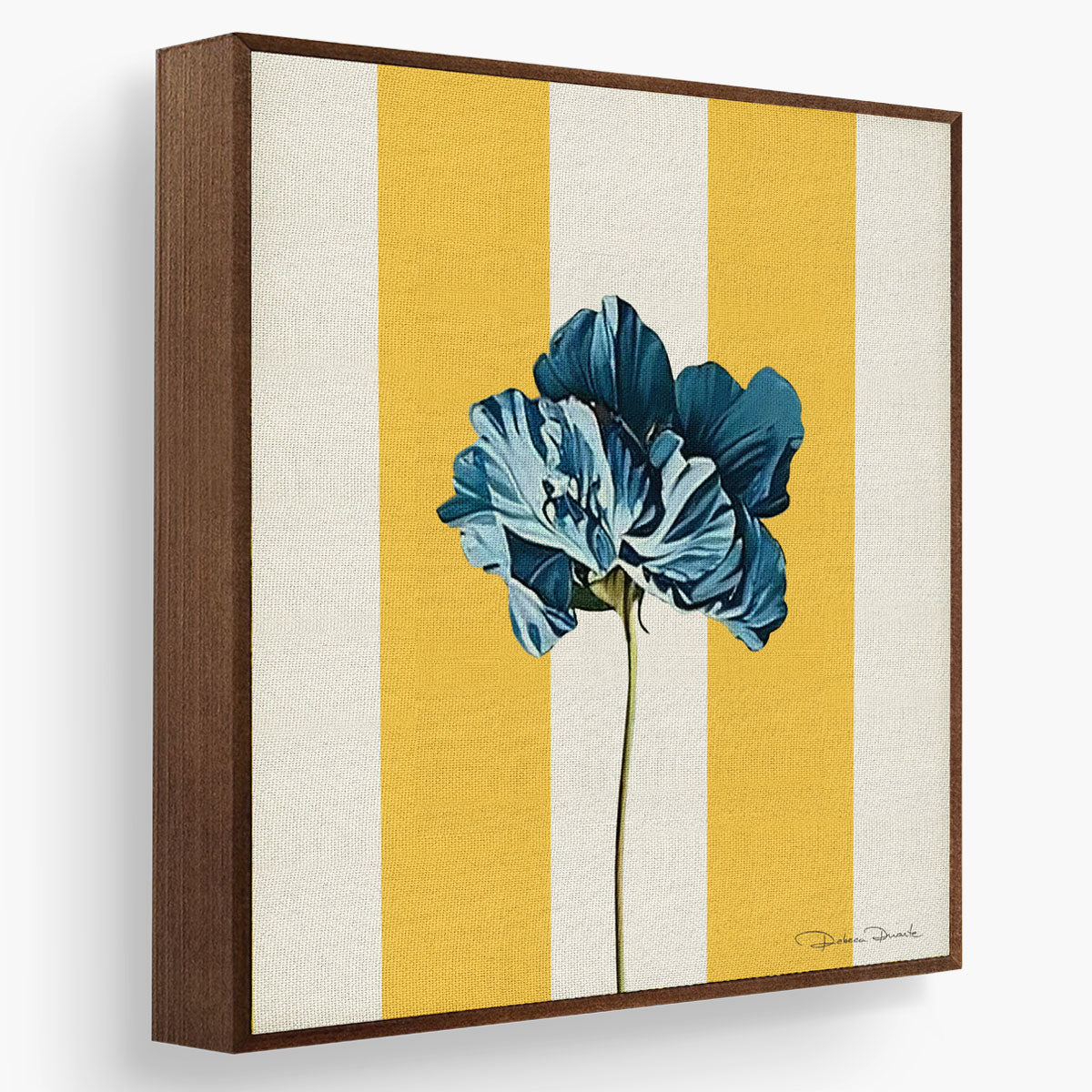 Quadros Decorativos Listras com Papoulas