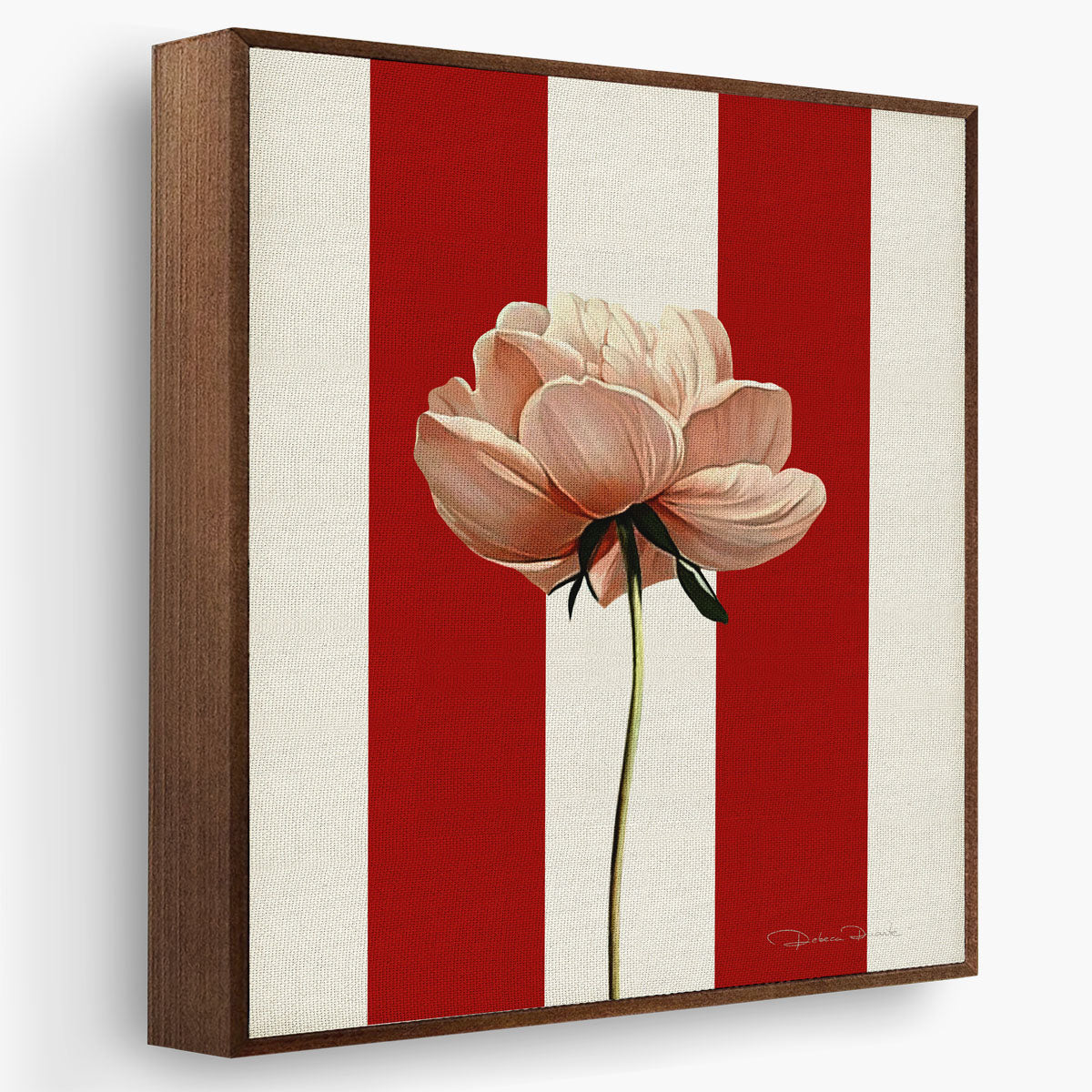 Quadros Decorativos Listras com Papoulas