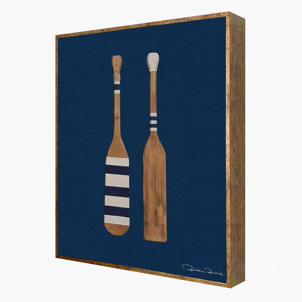 Quadro Decorativo Coral Marinho - Remos - Moldura de Madeira