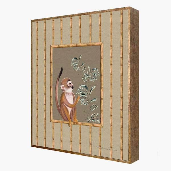 Quadro Decorativo Monkey - Moldura de Madeira