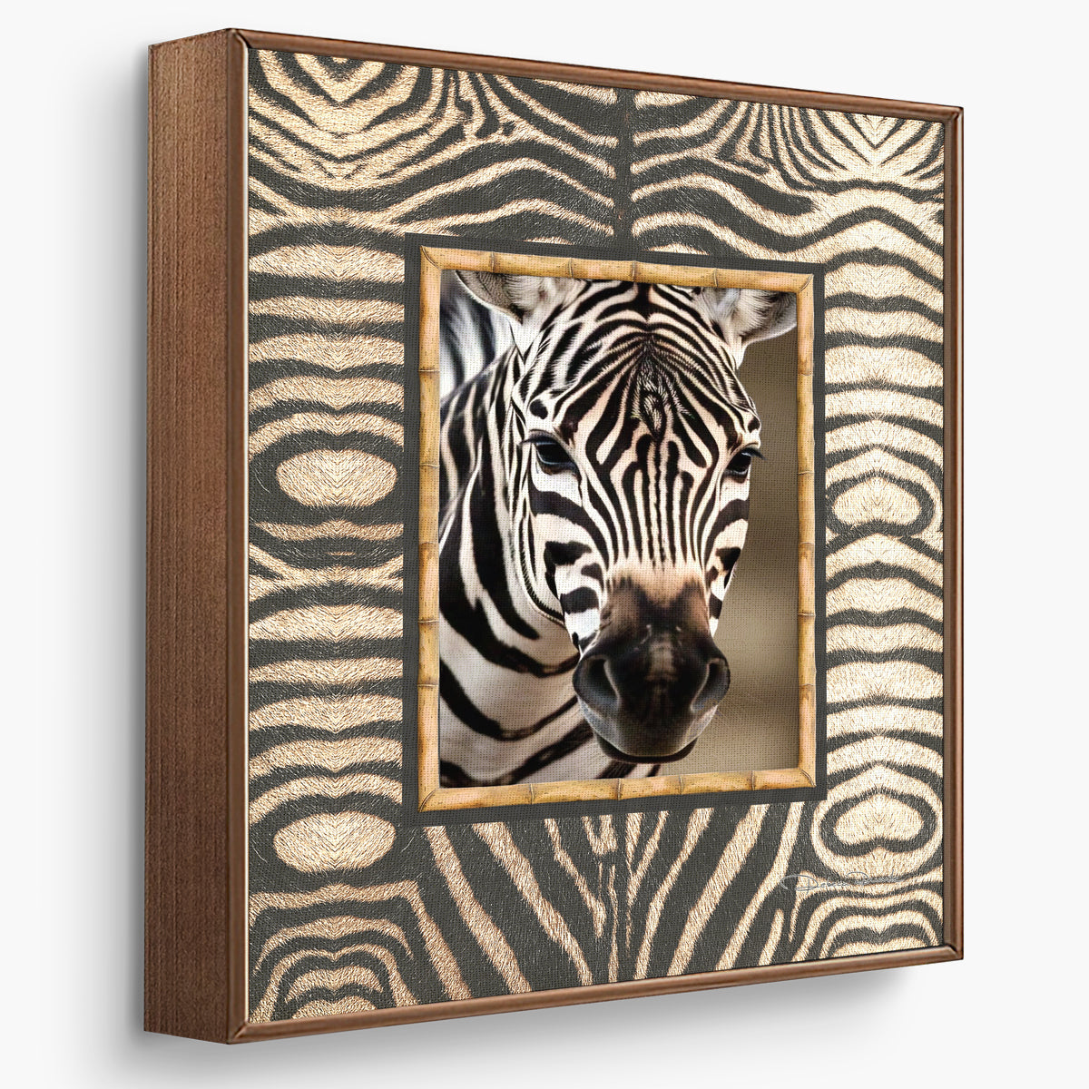 2 Quadros Decoraticos Pele de Zebra