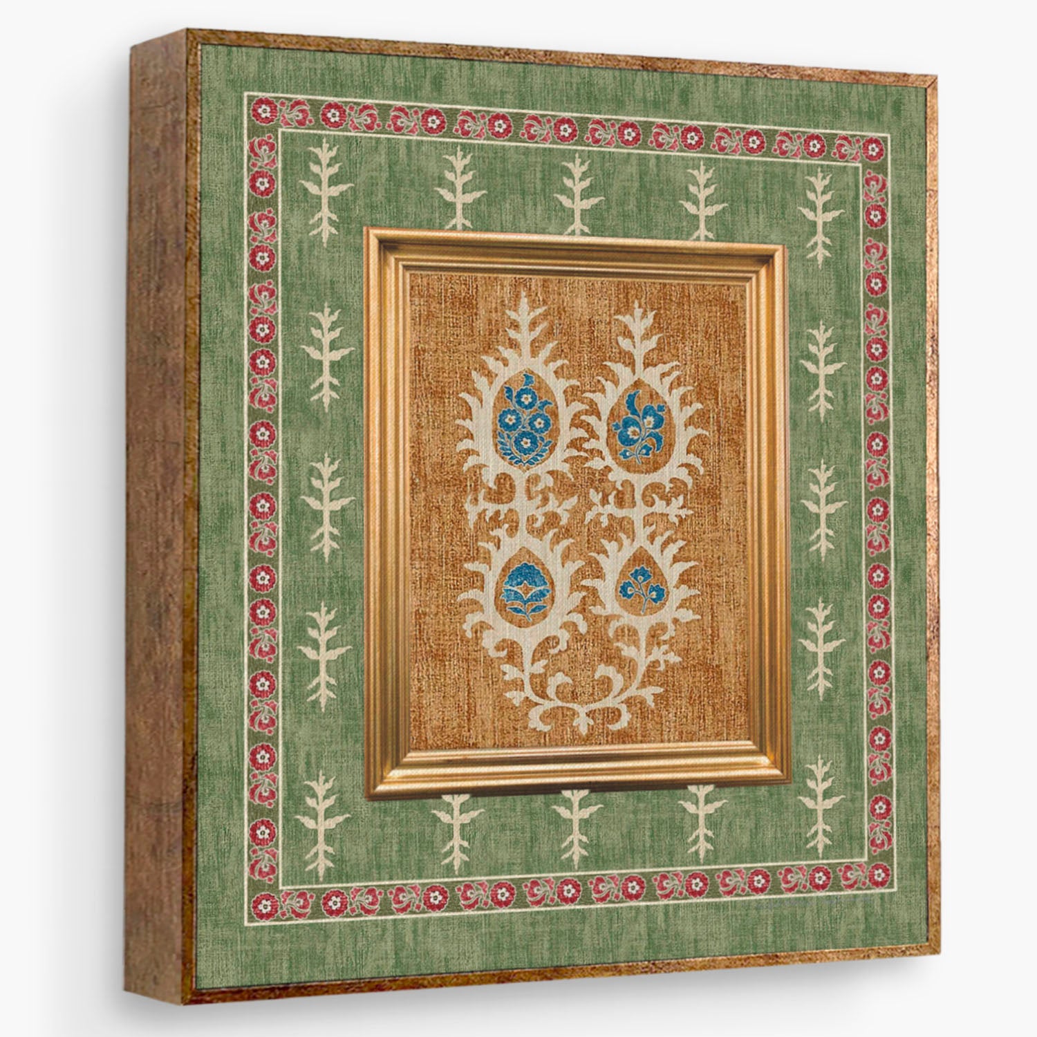 Quadros Ikat Marrocos - Moldura de Madeira