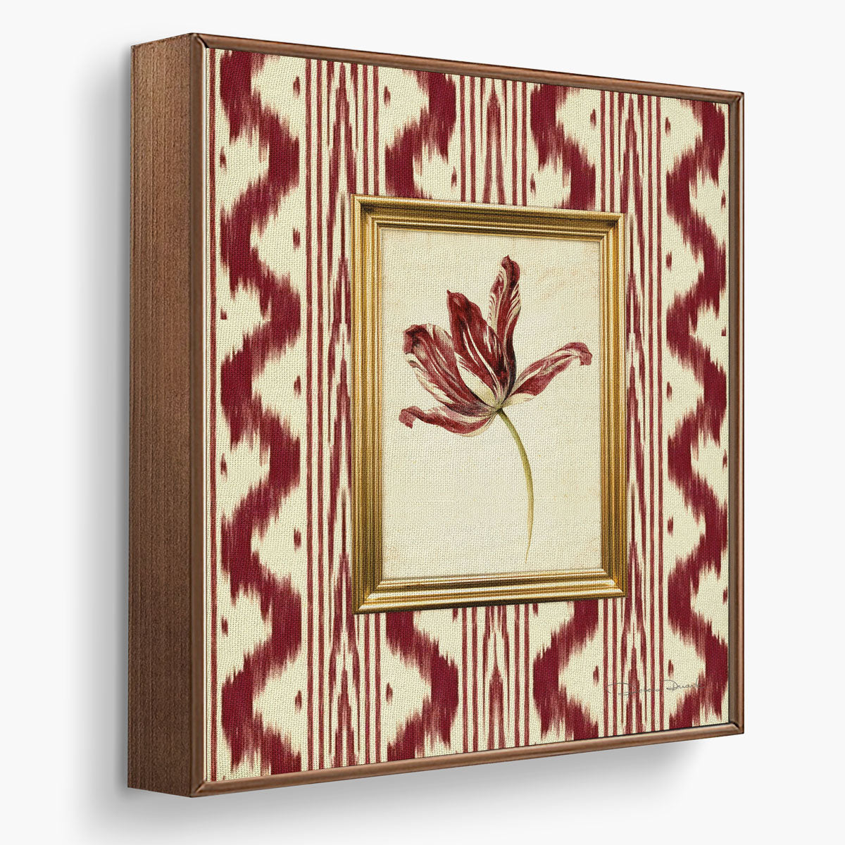 Kit de 4 Quadros Decorativos Ikat Khiva