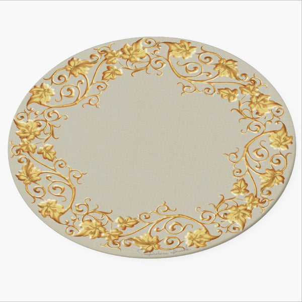 Sousplat Grape Dourado Arabesco