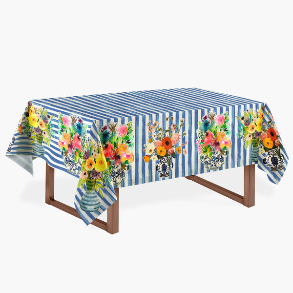 Toalha de Mesa Jarros Aquarelados