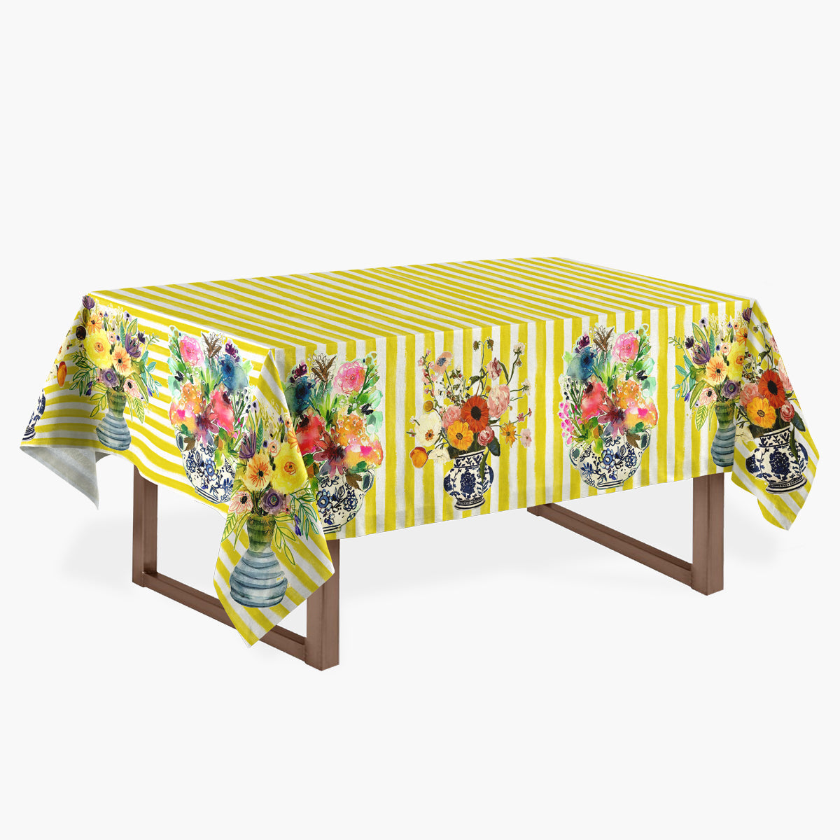 Toalha de Mesa Jarros Aquarelados