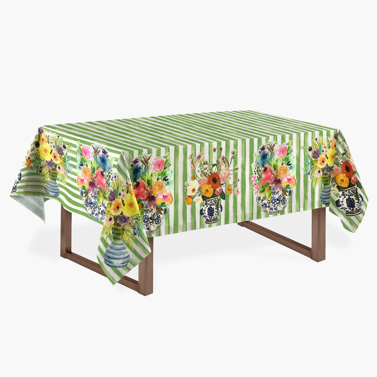 Toalha de Mesa Jarros Aquarelados