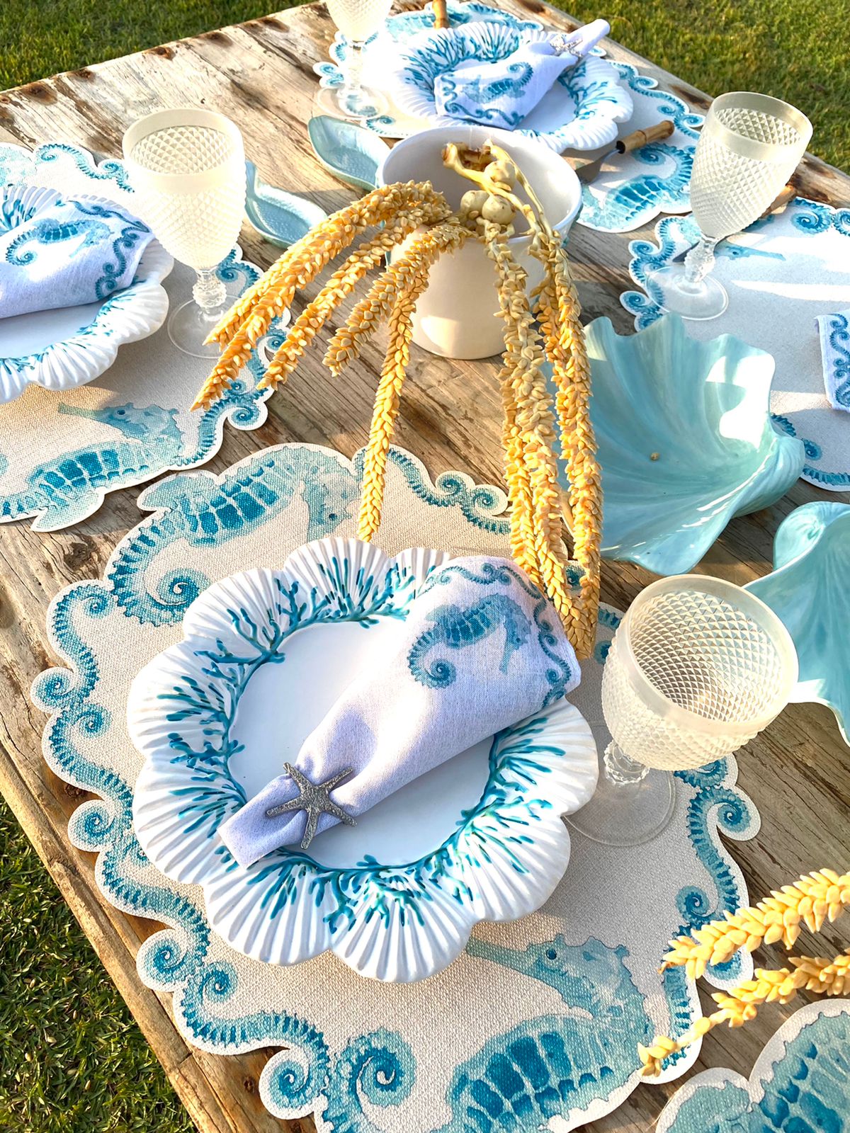 Toalha de Mesa Cavalo Marinho