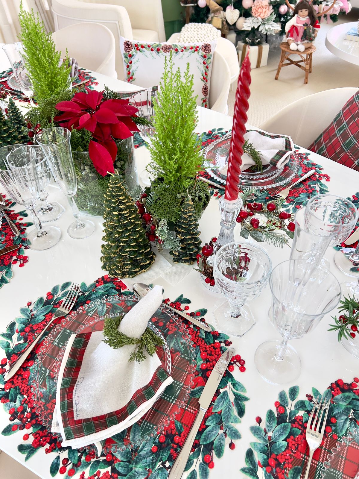 Cachepot Natal Guirlanda e Cereja