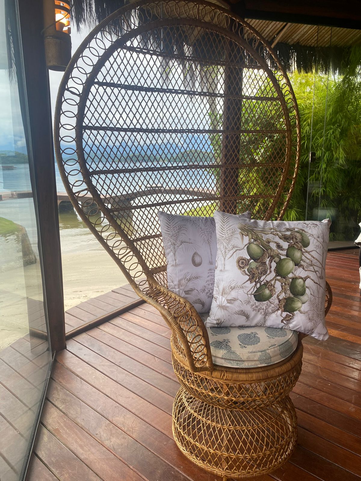 Capa de Almofada Cocos Verdes