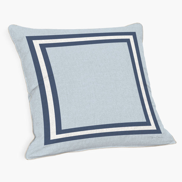 Almofada Quadrada Linhão Verão Delavê - Rebeca Duarte Home