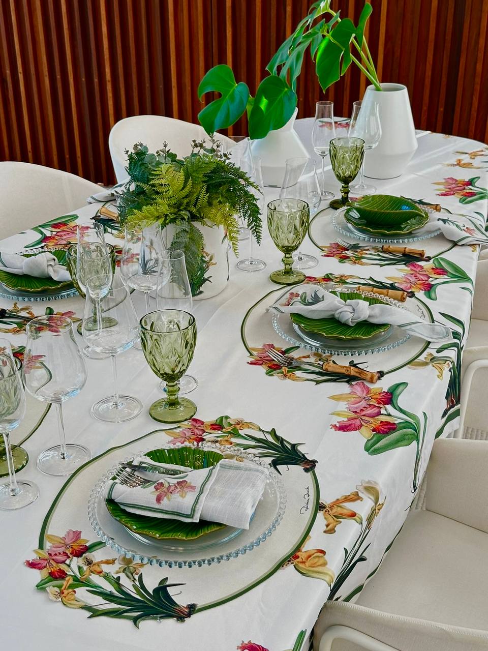Almofada Quadrada Orguídea Vintage - Rebeca Duarte Home