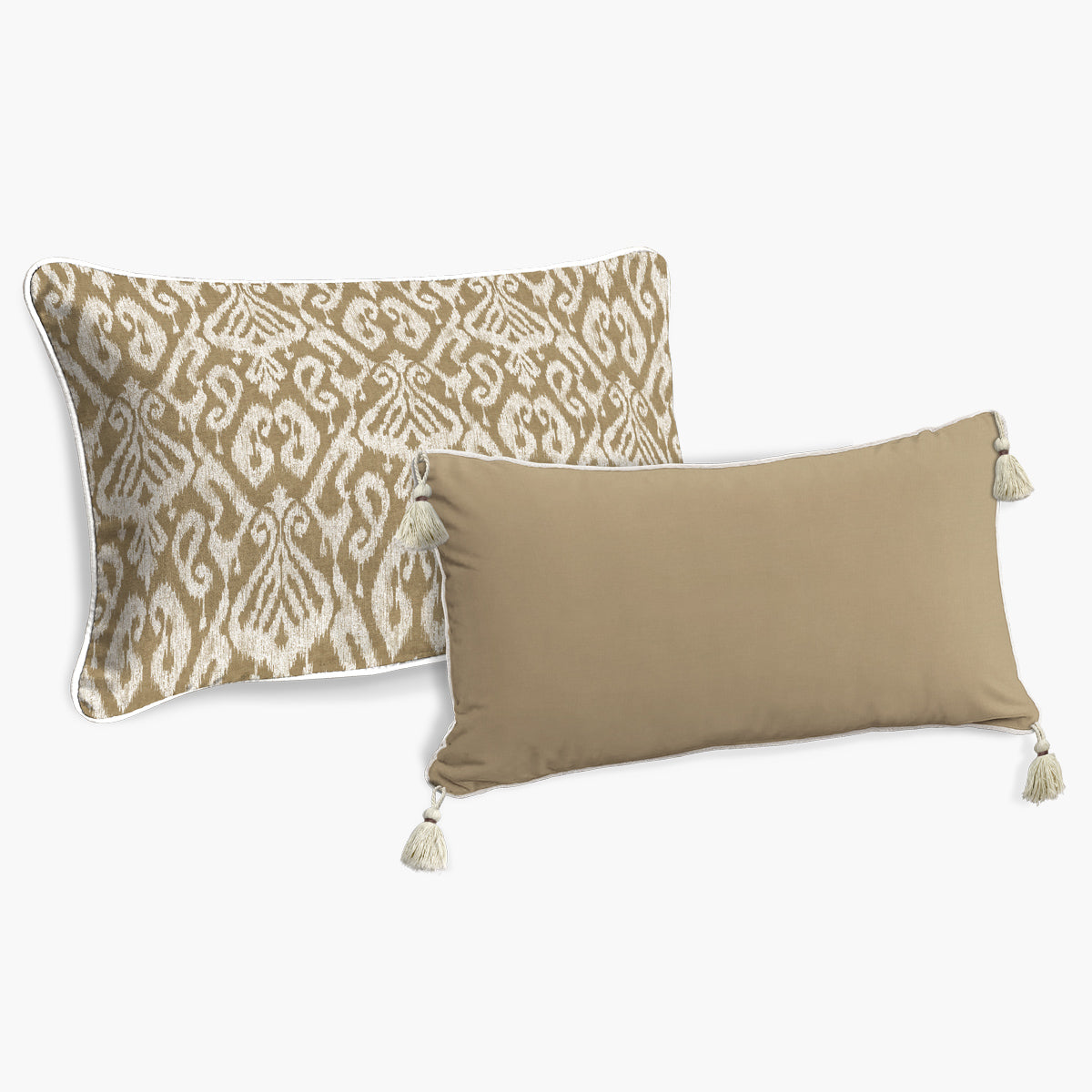 Capa de Almofada Baguete Ikat Kantha