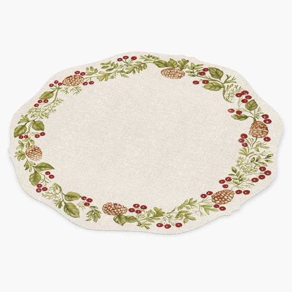 Jogo Americano Laser Natal Casinha de Madeira