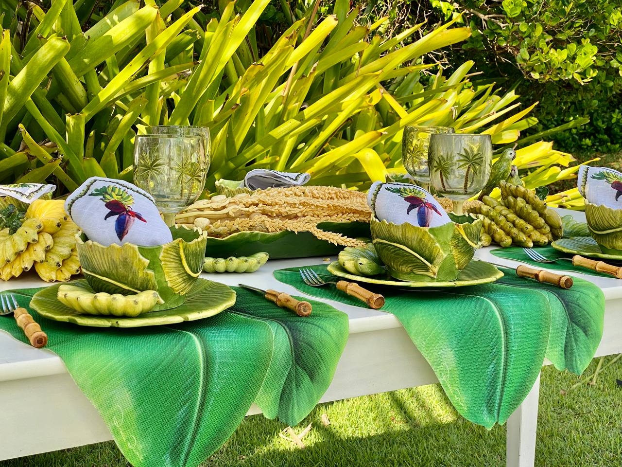 Avental de cozinha Bananeira Cacho - Rebeca Duarte Home